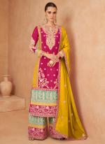 Chinnon Pink Eid Wear Embroidery Work Palazzo Suit